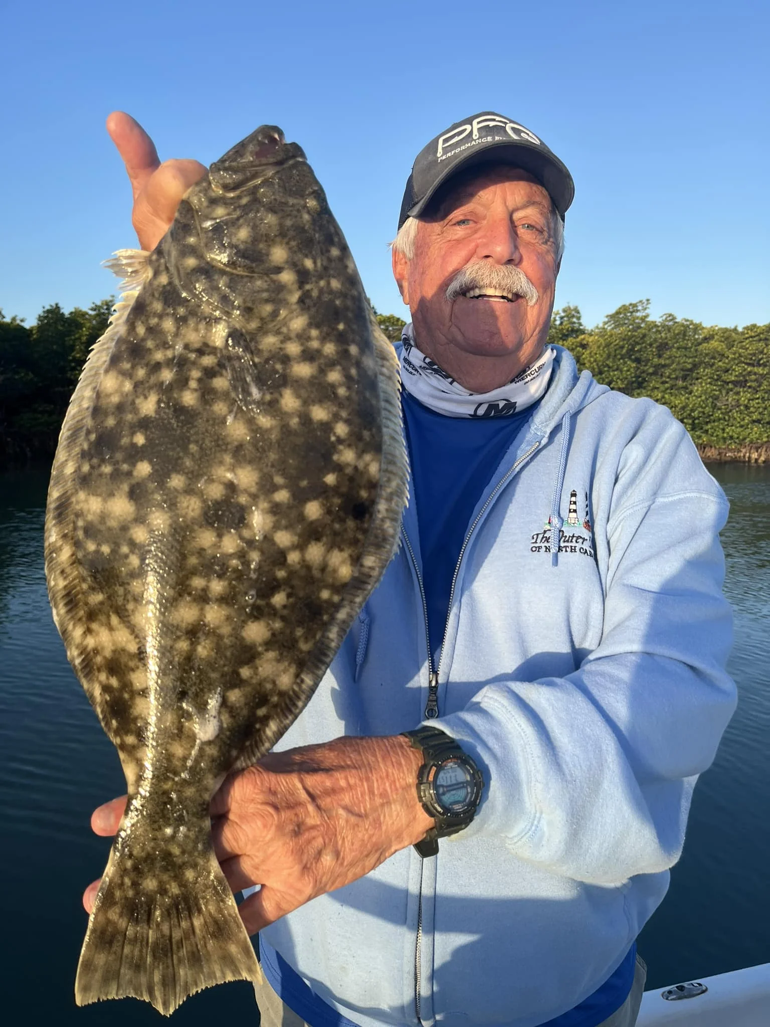  Man Fishing for Flounder in Fort Pierce