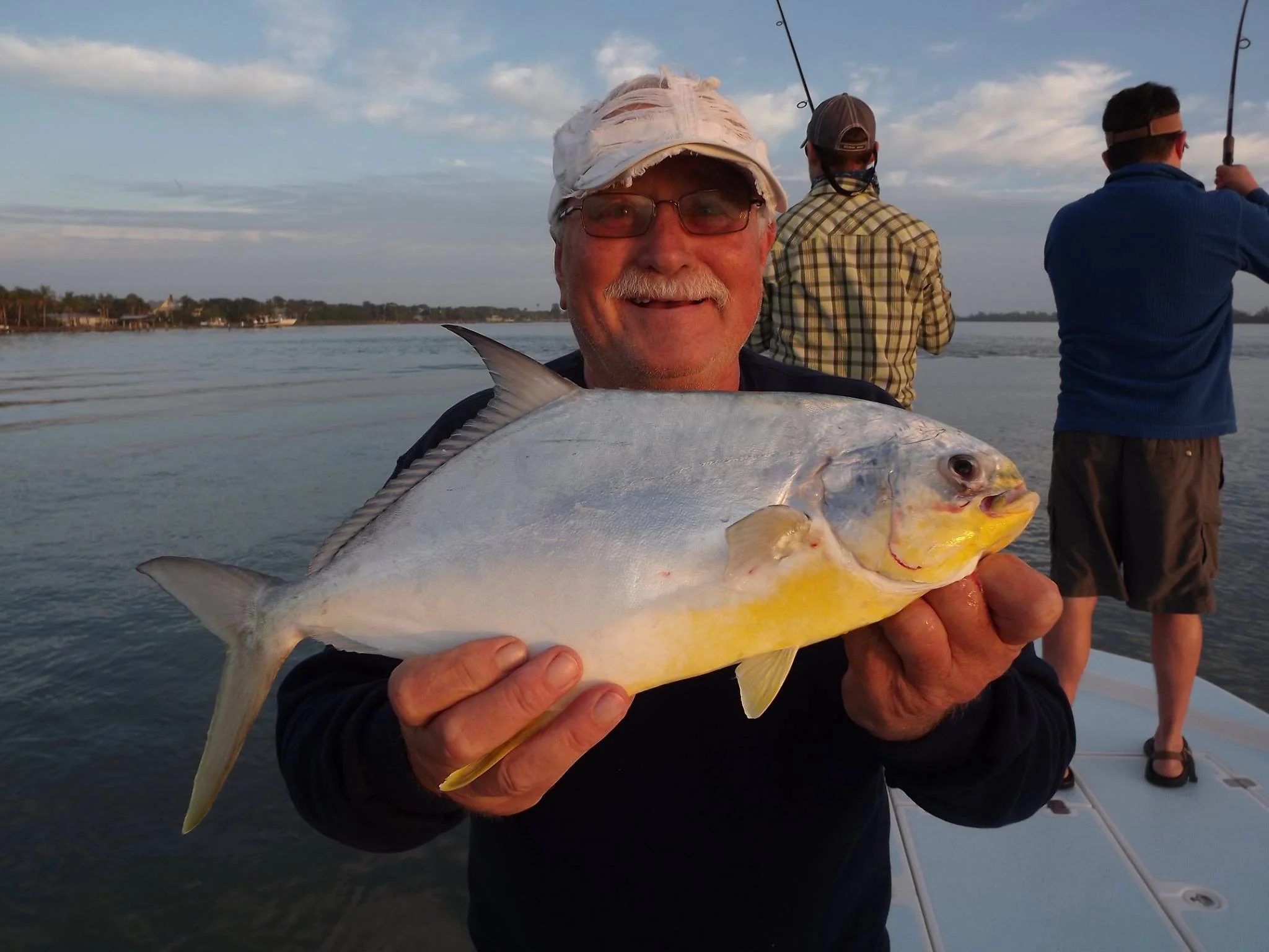Pompano caught near Fort Pierce, Florida